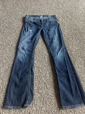 Silver Jeans Women's Dark Indigo Boot Cut Jeans